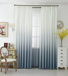 Rideaux de fenêtre modernes en tulle dégradé pour salon, voile transparent en <span class=keywords><strong>organza</strong></span> 3D coloré pour chambre à coucher, cuisine, décoration - Product Image 2