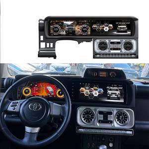 Doppio Schermo da 12,3 Pollici per <span class=keywords><strong>Auto</strong></span> con Android <span class=keywords><strong>Auto</strong></span>, Touch Screen, Navigazione GPS, WiFi Integrato e Telecamera Posteriore per FJ 2007-2017 - Product Image 1