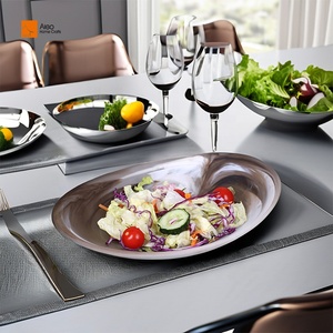 Insalatiera moderna squisita Auqa in resina da 11.1 pollici per servire insalate e antipasti in feste in cucina - Product Image 3