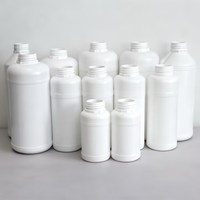 Bouteilles en plastique HDPE de qualité alimentaire de 250 à 1200 ml, couleurs personnalisées, bouchon à vis, logo personnalisé, marque Guanyi, impression sérigraphique en usine