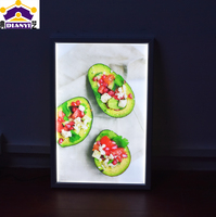 27 X 40 Kotak Lampu Poster Film LED Aluminium Bingkai Gambar Ultra Tipis Snap Frame Menu Kotak Lampu LED