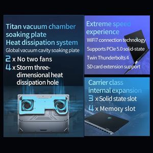 Ordinateurs portables <span class=keywords><strong>MSI</strong></span> Titan 2024 pour étudiants et jeux, écran LED mini 18 pouces, processeur i9-14900HX, Windows 11, fournis directement par l'usine. - Product Image 5