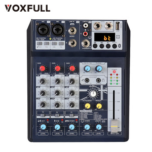 Voxfull VF-8FX konsol <span class=keywords><strong>Audio</strong></span> 6 kanal profesional, Mixer DJ dengan colokan USB/XLR <span class=keywords><strong>output</strong></span> <span class=keywords><strong>RCA</strong></span> Stereo Phantom Karaoke - Product Image 1