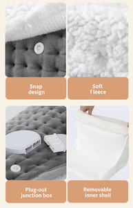 مدفئة أقدام كهربائية مع ثرموستات قابل للتعديل وحماية من الحرارة الزائدة، وسادة حرارية قابلة للغسل، جهد عالمي للاستخدام المنزلي - Product Image 4