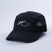 Casquette de camping-car personnalisée à 5 panneaux Casquette à bord incurvé en nylon respirant Casquettes de camionneur de camp non structurées Casquettes de baseball pour hommes