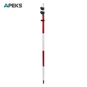 เสาอะลูมิเนียมยืดหดได้ Apeks 2.2M Prism Bubble พร้อมความแม่นยำ 0.5 มม. และรับประกัน 1 ปี สำหรับการสำรวจ<span class=keywords><strong>ที่ดิน</strong></span>ด้วยกล้องวัดมุมแบบ Total Station - Product Image 2