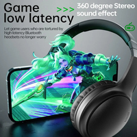 ANC headphone nirkabel Noise Cancelling, headphone nirkabel On-Ear pembatalan kebisingan aktif, baterai tahan lama untuk Headset Bluetooth