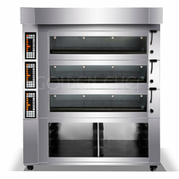 Équipement de boulangerie professionnel multifonctionnel pour la cuisine, la cuisson du pain, des pizzas, des gâteaux, cuisson, fours électriques commerciaux de grande taille
