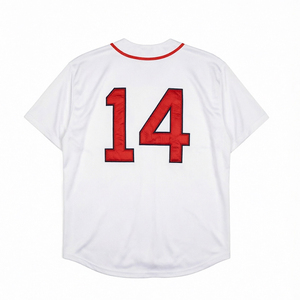 Maglie da Baseball Vintage da Uomo con Cuciture Stile Retrò 3 Jimmie Foxx 5 Nomar Garciaparra 6 Johnny Pesky 9 Ted Williams 14 Jim Rice S-3XL - Product Image 6