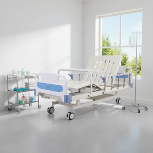 LC-S202 이중 기능 수동 병원 침대 인기 판매 도매 의료 간호 침대 수동 이중 기능 의료 환자 침대 - Product Image 2