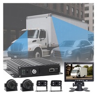 MDVR Móvil 4G 1080P FHD, DVR de 4 Canales para Camión/Auto, Cámara de Reversa, Monitor de Estacionamiento, Grabador con GPS y WiFi