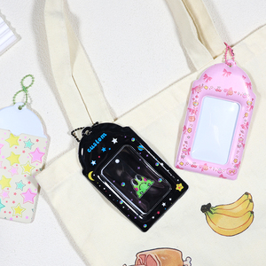 Hộp đựng photocard Kpop mới, trong suốt, mềm mại, tùy chỉnh, cá nhân hóa, đựng ảnh sao, chất liệu <span class=keywords><strong>PVC</strong></span>, kèm móc khóa - Product Image 5