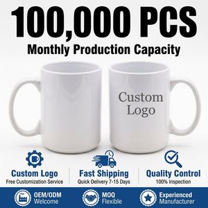 Best Sale <b>Large</b> Capacity 15oz White Ceramic Coffee <b>Mug</b> Factory Price Custom Logo 450ml Sublimation Milk Tea <b>Mug</b> - Product Image 2