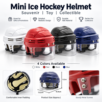 Cadeau promotionnel d'ornement de mini casque de hockey sur glace pour les amateurs de hockey