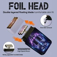 Rasoir électrique professionnel hypoallergénique sans fil pour hommes, kit de finition pour barbier et salon de coiffure