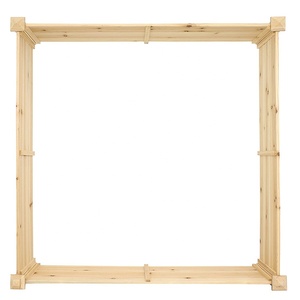 Lit de <span class=keywords><strong>jardin</strong></span> <span class=keywords><strong>en</strong></span> <span class=keywords><strong>bois</strong></span> surélevé boîte de jardinière de sapin <span class=keywords><strong>jardin</strong></span> <span class=keywords><strong>en</strong></span> <span class=keywords><strong>bois</strong></span> carré lit surélevé pour la croissance de fleurs, herbes, plantes succulentes avec fond ouvert - Product Image 3