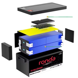 Ronda Custom Solar Rechargeable <strong>Lipo</strong> Lfp Lifep04 <strong>Battery</strong> Packs BMS <strong>12V</strong> 12.8V 24V 25.6Volt 50Ah 100Ah 200Ah Lithium Ion Packs - Product Image 5