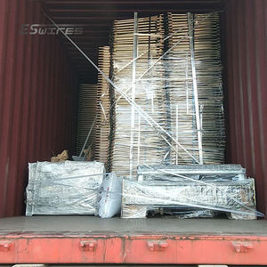 Chariot galvanisé industriel de chariot à blanchisserie de <span class=keywords><strong>cage</strong></span> en métal de stockage commercial E-SOON avec des roues - Product Image 6