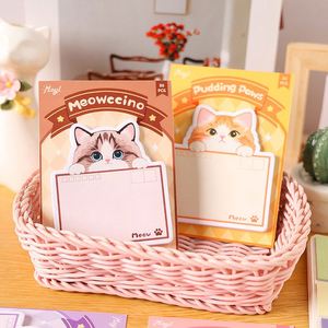 Notes autocollantes de haute qualité avec des formes d'animaux mignons et un logo couleur personnalisable, idéales pour les promotions de cadeaux - Product Image 2