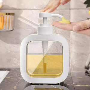 Portable Plastic <b>Dispensing</b> Bottles 300ml 500ml With Pump For Liquid Soap <b>Shampoo</b> Household Use - Product Image 3