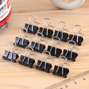 Deli Binder Clips 15mm Black Long Tail 60Pcs Office Supply - Product Image 4