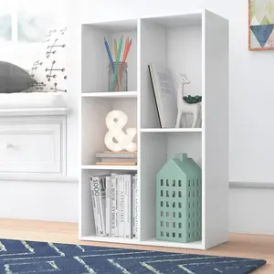 خزانة كتب 5 مكعبات ، رف كتب مع 5 أقسام رفوف قائمة بذاتها ومنظم مكعب ، للمساحات الصغيرة رف عرض الكتب - Product Image 3