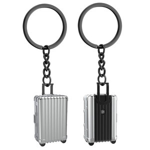 Creative Mini Metal Luggage Keychain Funny Travel Souvenir Small Gift Pendant Keychains for Couple Men Jewelry