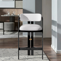 Chaises hautes modernes en cuir pour cuisine hôtel salon villa appartement hôpital utilisation polyvalente prix également pour le café en plein air