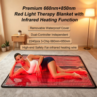 Couverture de luminothérapie rouge à double longueur d'onde 660nm 850nm Fitkang OEM personnalisée professionnelle, certifiée CE UKCA, pour le bien-être