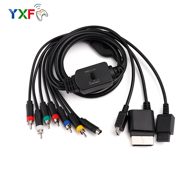3 in 1 Multi S-video Component AV Cable for PS3 Audio Video AV 3RCA Cable for PS2/PS3/Xbox360/for Wii