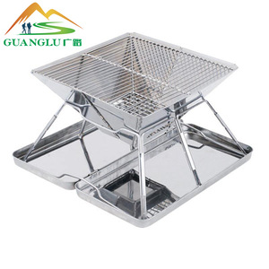 Parrilla Portátil Plegable de Acero Inoxidable para Barbacoa, Parrilla de Carbón para Exteriores, Parrilla Plegable para Camping B4 - Product Image 2