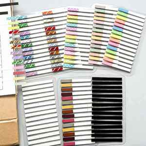 300 Sheets Assorted Styles (Solid/Gradient/Patterned) <b>Sticky</b> Index Tabs Self-Adhesive Page Markers Memo Pads for - Product Image 6