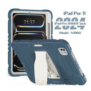 Custodia in Silicone Resistente per <span class=keywords><strong>iPad</strong></span> Pro <span class=keywords><strong>11</strong></span> 2024, <span class=keywords><strong>Cover</strong></span> Robusta Antiurto per Tablet - Product Image 1