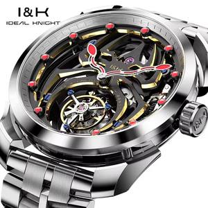 Envío Directo, Reloj IDEAL KNIGHT con Tourbillon Real, Reloj Mecánico de Lujo para Hombre con Diseño de Araña Luminoso y Esqueletizado de Alta Gama - Product Image 6