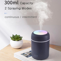 Mini humidificateur portable pour voiture en gros, diffuseur d'arômes H2o 300ml, humidificateur d'air ultrasonique USB