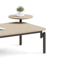 Table de thé et de café en bois à armature en métal de style nordique moderne vente en gros de meubles de salon à la mode Table d'angle simple