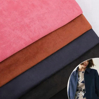Tissu en suède extensible 100 % polyester épais, antistatique, résistant au rétrécissement, anti-taches, tricoté chaîne, occultant, pour extérieur et automobile