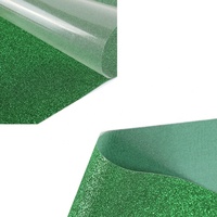 Rollos de vinilo de transferencia de calor con purpurina de colores del arco iris, película PET de alta temperatura para ropa, venta al por mayor, Glitterflex ultra Htv