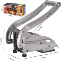 Frietjes Snijder RVS Aardappel Snijder Eenvoudige Handmatige Snijder Multifunctionele Groente Fruit Ricer