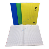 Cahier d'exercice de conception gratuite en gros d'usine couture de selle cahier de ligne française pour l'Afrique de l'Ouest pour l'écriture d'étudiant d'école