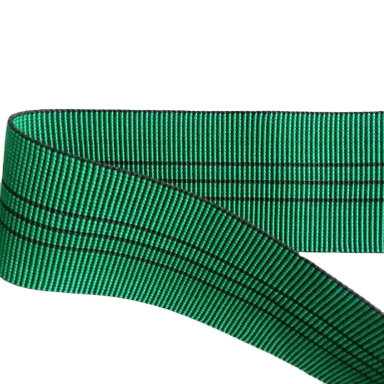 Ceinture de rembourrage élastique en Nylon et Polyester PP personnalisé, bande élastique en caoutchouc importée, vente en gros