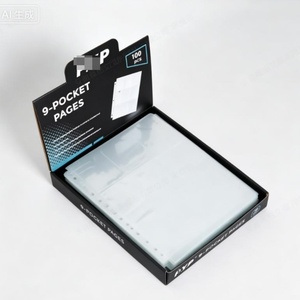 Pages de classement transparentes de qualité supérieure à 9 pochettes pour cartes, protège-cartes à 3 anneaux pour cartes à collectionner TCG - Product Image 1