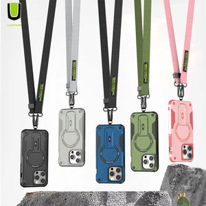 Funda para Teléfono con Correa Cruzada, Collar, Soporte Blindado de PC y TPU, Cubierta Trasera con Soporte Oculto, Diseño Magnético para <span class=keywords><strong>iPhone</strong></span> 13 Pro Max - Product Image 1