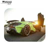 Kit de carrocería de fibra de carbono preimpregnado 600LT para McLaren 540C 570S 570GT parachoques delantero parachoques trasero motor capó faldones laterales alerón trasero