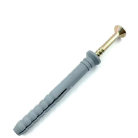 Ventes d'usine professionnelles Chine Fastener Expanding Plug Outils matériels d'ancrage de mur d'expansion en plastique