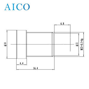 8.0mm 3MP F1.8 1/2.5인치 <span class=keywords><strong>8mm</strong></span> HFOV FOV 40도 M12 나사 피치 0.5mm 0.5s 마운트 고정형 CCTV 카메라 보드 렌즈 - Product Image 2