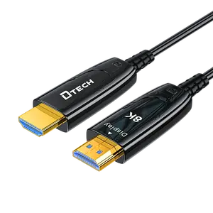 DTECH AOC זכר HDMI לזכר HDMI סיבים אופטי כבל 4K 8K 60Hz פעיל אופטי סיבי HDMI כבל סוג