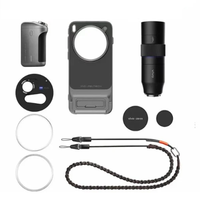 Kit de photographie professionnel Vivo X300 Pro : Étui de protection pour téléphone avec poignée d'appareil photo électroplaquée en TPU, filtres et anneau adaptateur