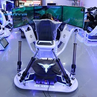 Simulador de Carreras de 3 Pantallas y 6 Grados de Libertad con Volante y Pedales, Juego de Conducción Arcade para Niños y Adultos, Parque de Atracciones