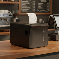 Imprimante thermique de reçus haute vitesse Milestone P80A 80 mm avec prise en charge Wi-Fi/USB, codes-barres/QR codes pour cuisine, restaurant, restauration rapide